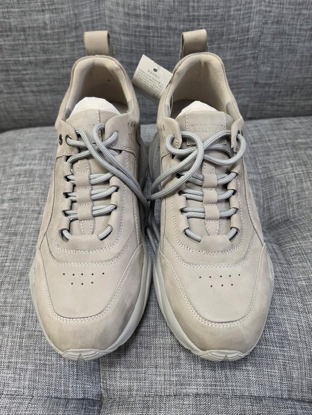 Tandy Women's Suede Casual Sneakers - Beige